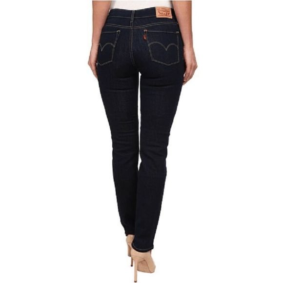NEW Women’s Size 24 LEVIS 712 Slim Fit Mid Rise Jeans Dark Blue 188840024 - Picture 3 of 3